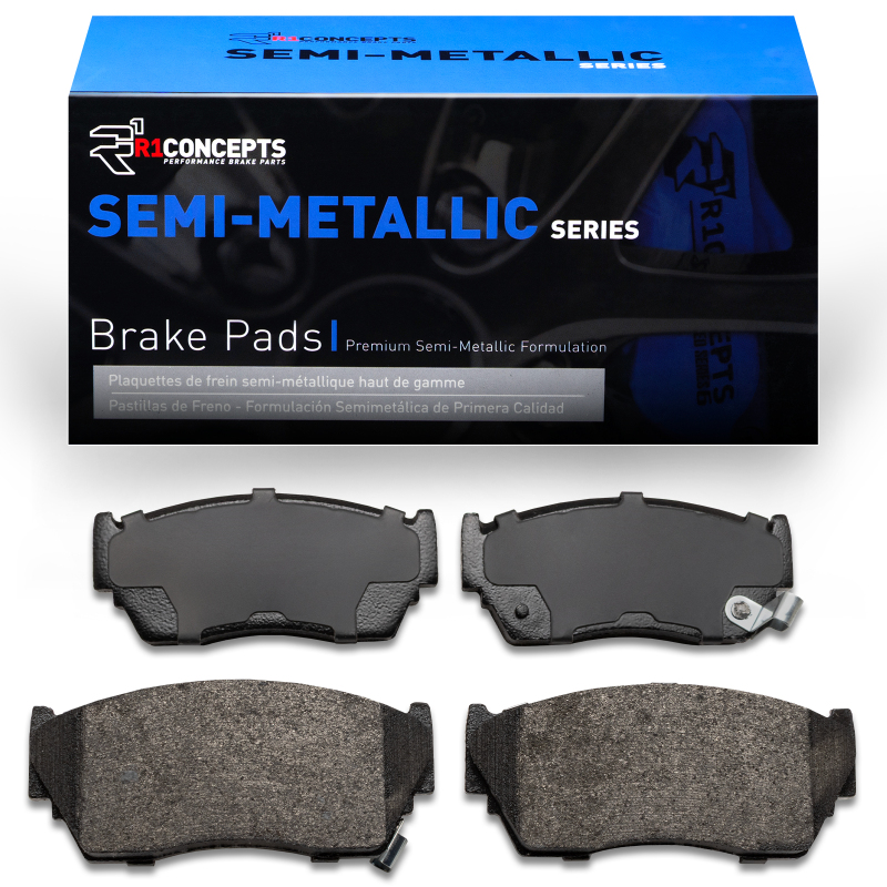 Nissan Sentra Brake Pads - Front - R1 Concepts - Semi Met - `91-`17